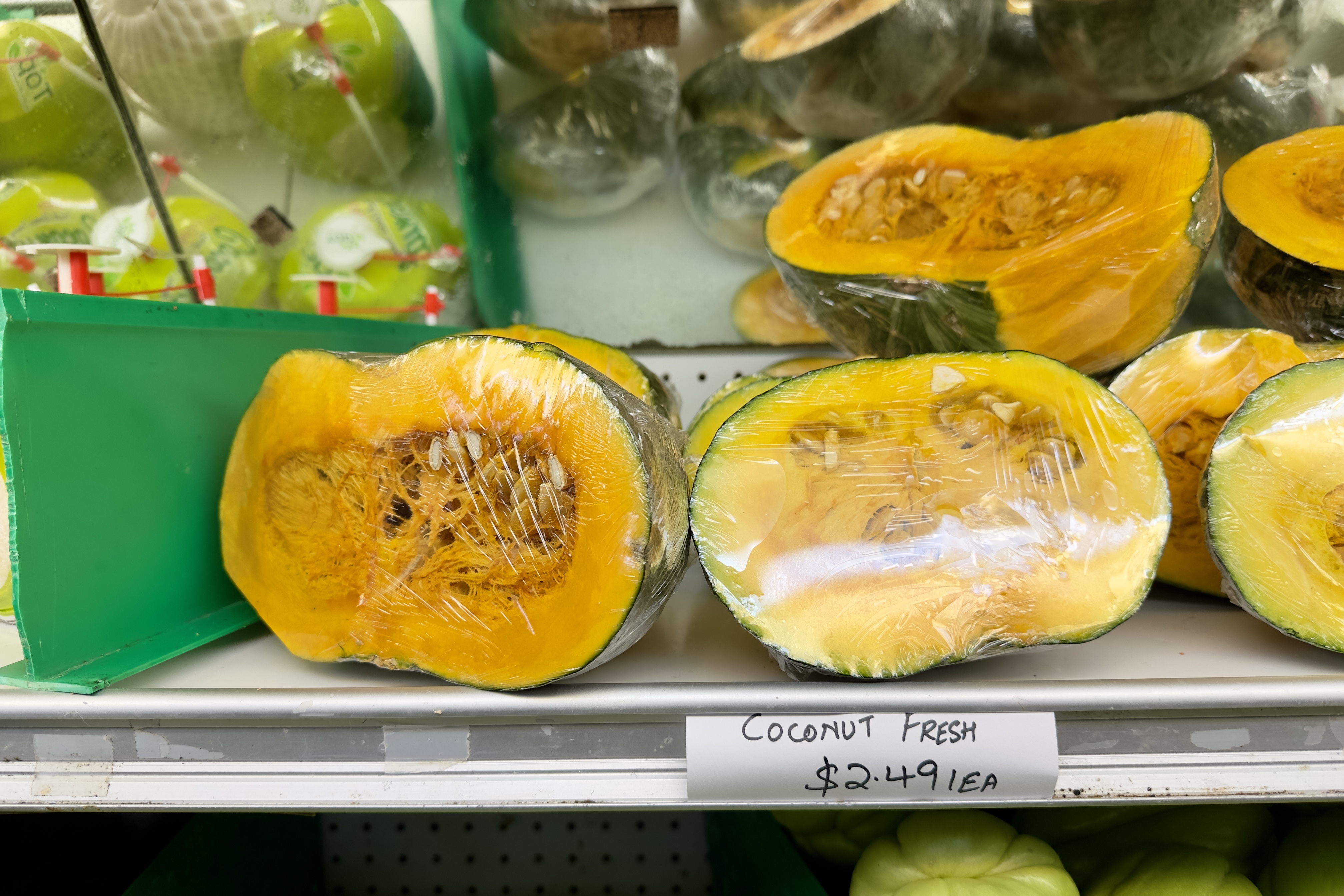 Fresh Coconut - A little accidental humor.